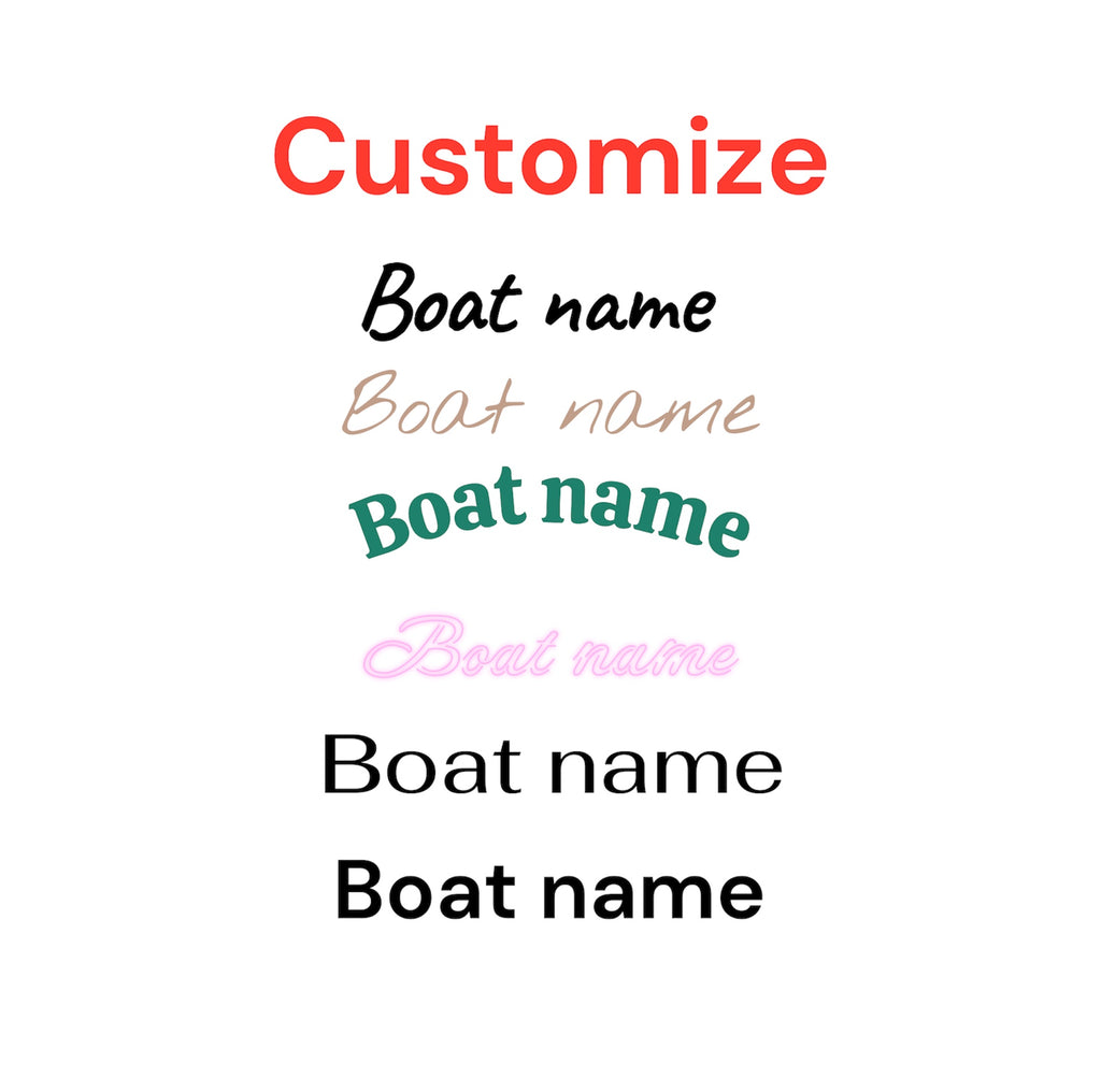 Båtnavn i folie – Tilpasset foliemerke / klistremerke