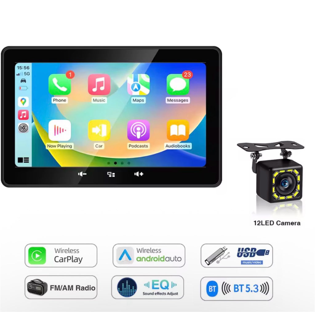 Marinexi 7” Båt CarPlay – Trådløs & Vanntett IP67