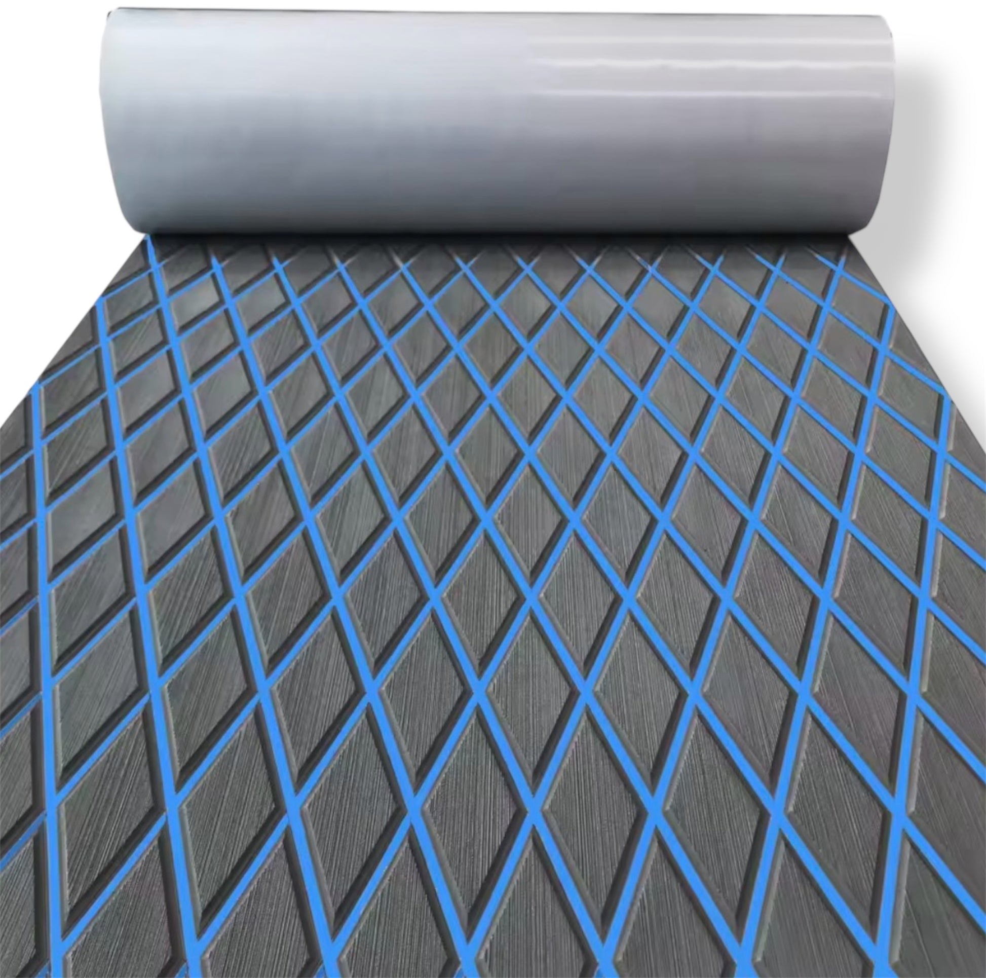 Høydensitets diamant EVA båtdekk-matte – 1900 × 7000 × 6 mm