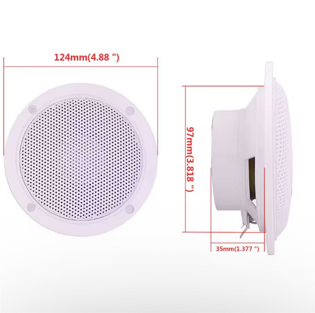 Båthøyttalere 2 stk – Vanntette marinehøyttalere IP66