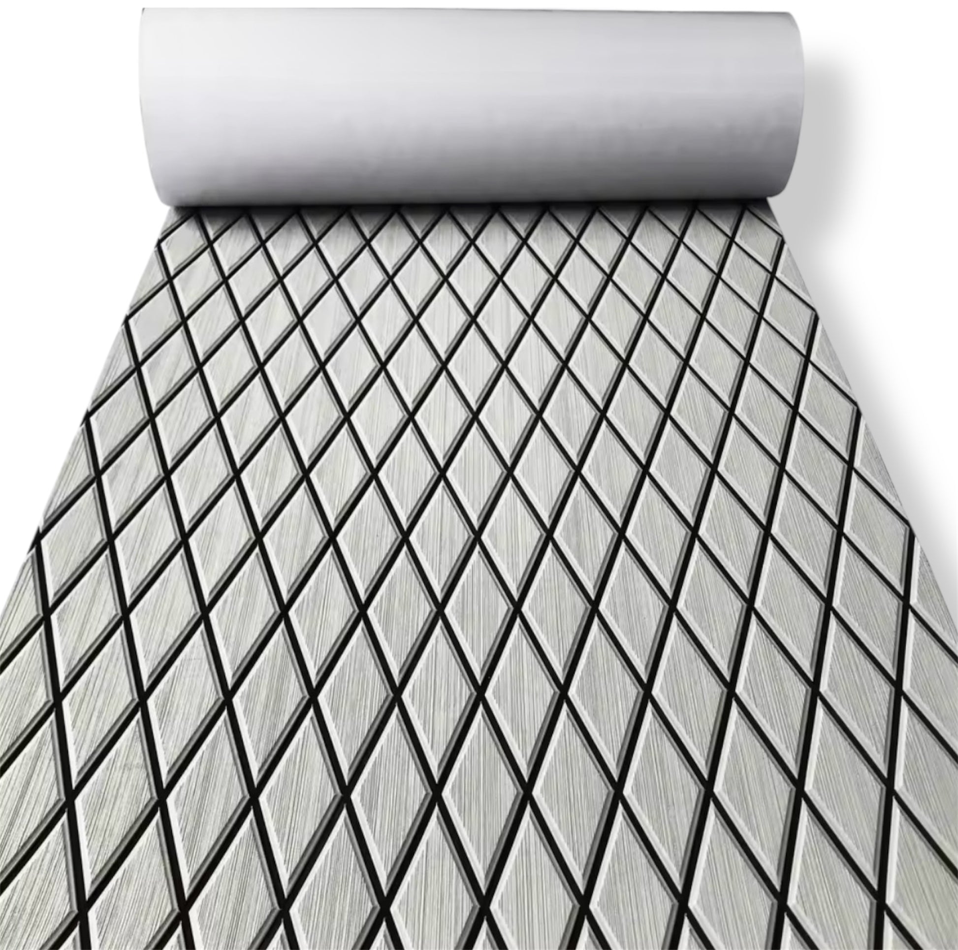 Høydensitets diamant EVA båtdekk-matte – 1900 × 7000 × 6 mm