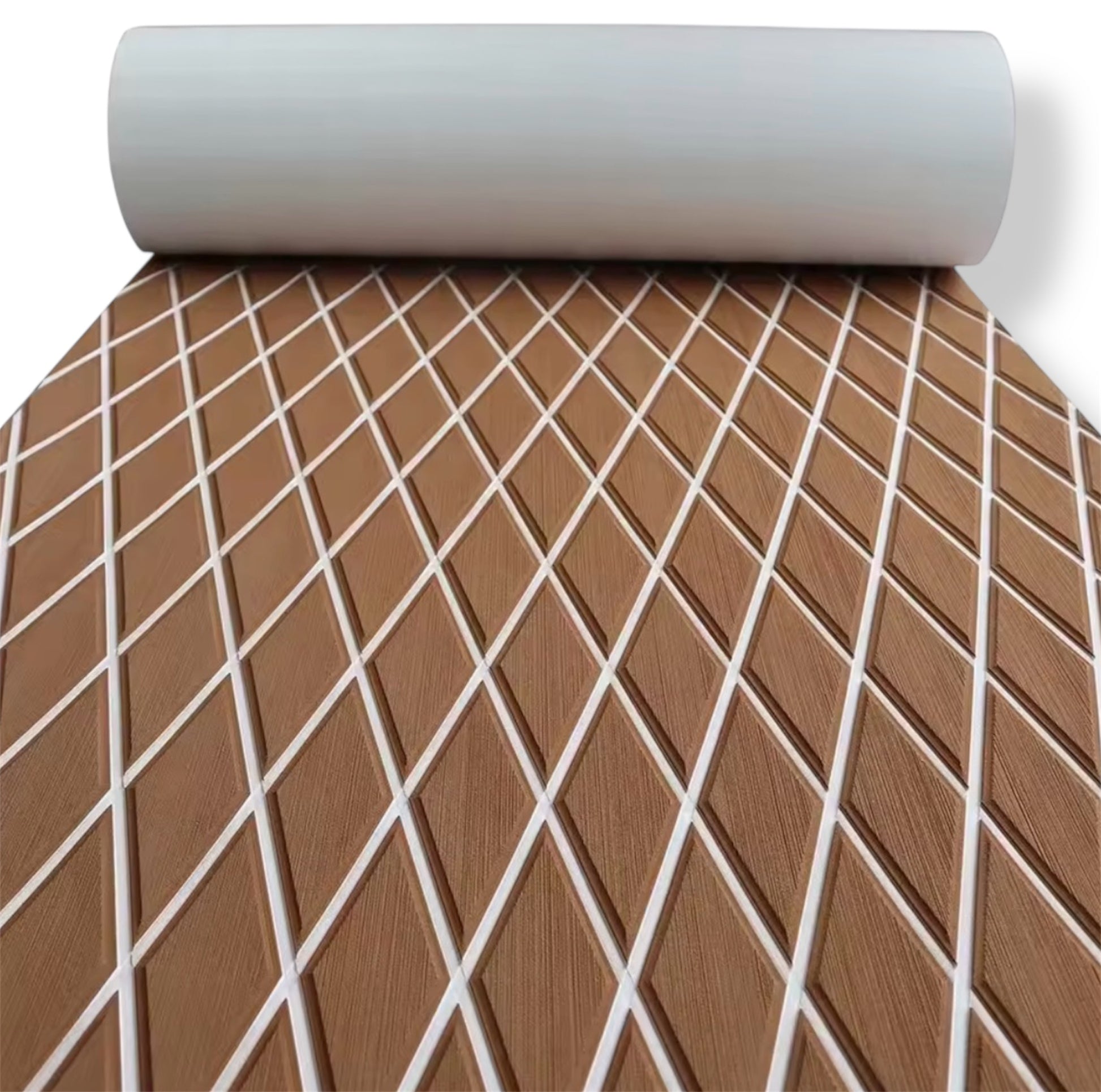 Høydensitets diamant EVA båtdekk-matte – 1900 × 7000 × 6 mm