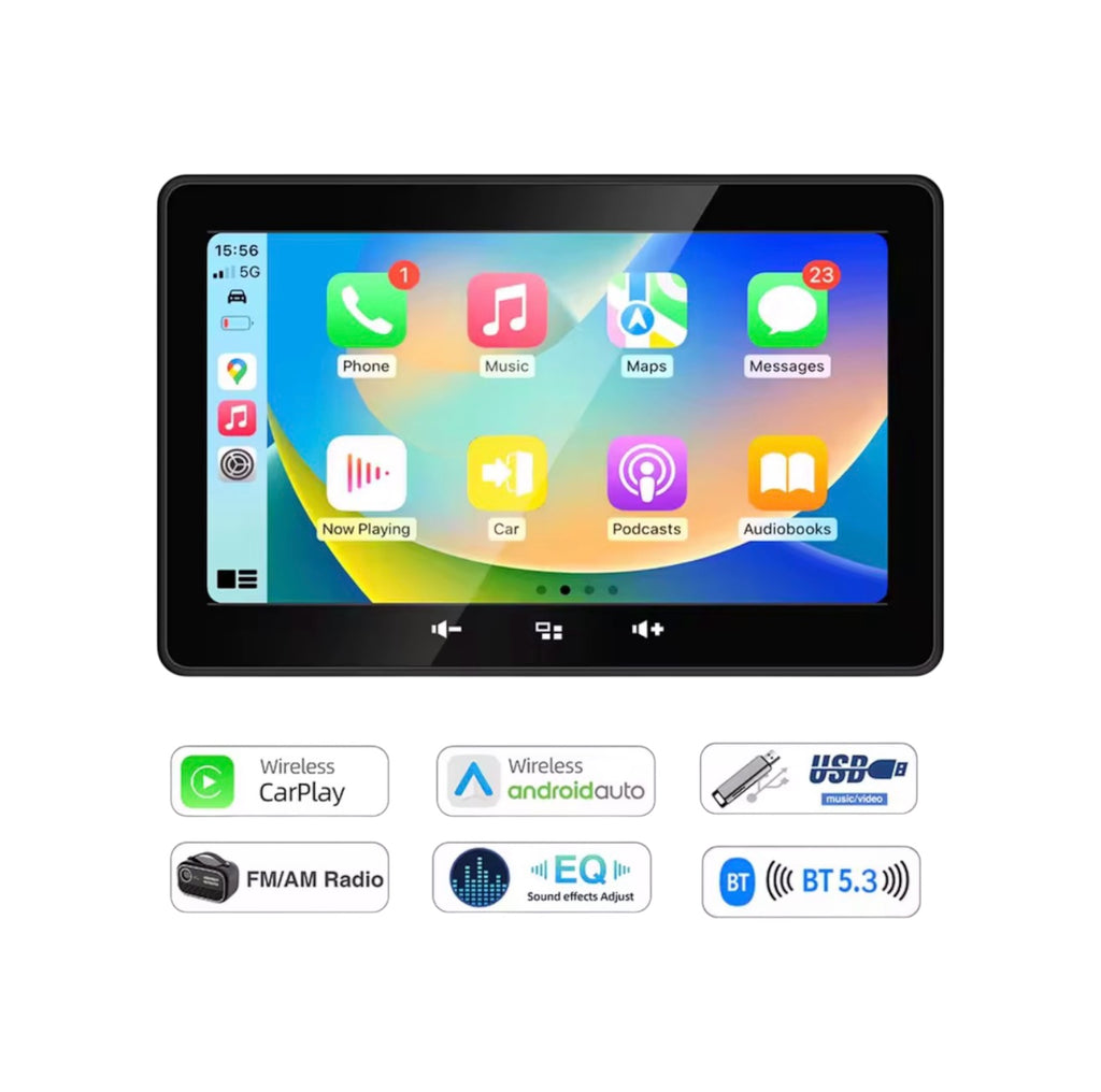 Marinexi 7” Båt CarPlay – Trådløs & Vanntett IP67