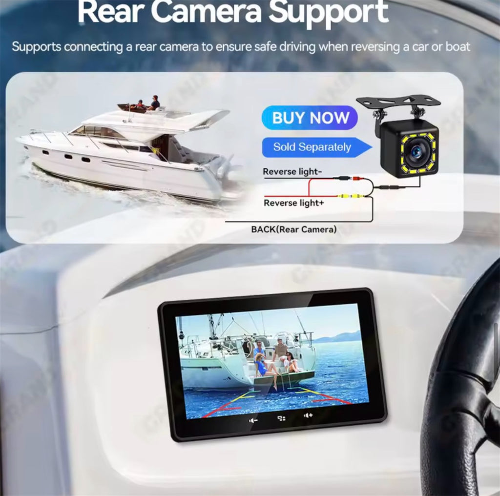 Marinexi 7” Båt CarPlay – Trådløs & Vanntett IP67