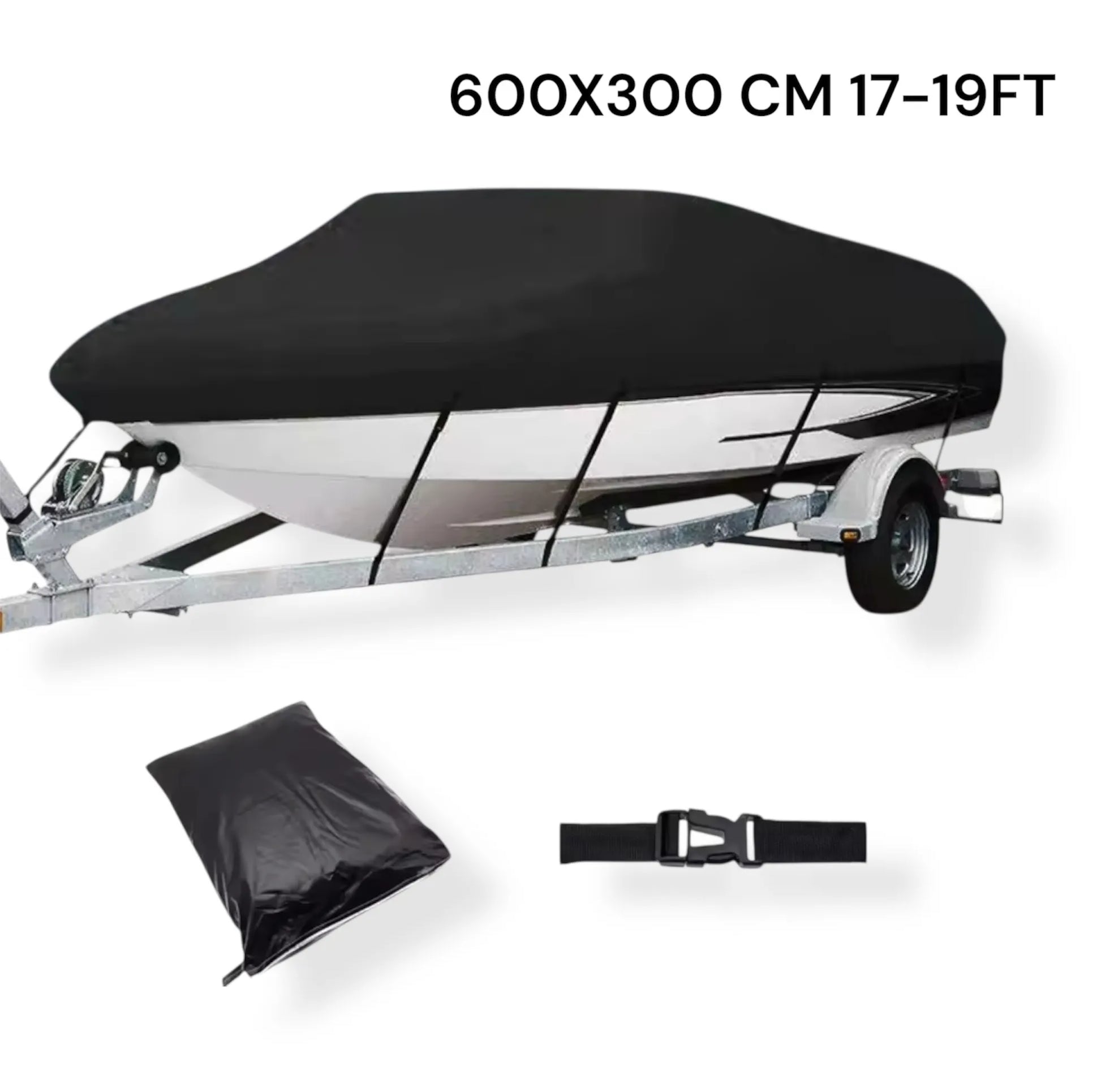 Båthenger presenning 11–22 fot | Passer 4 størrelser