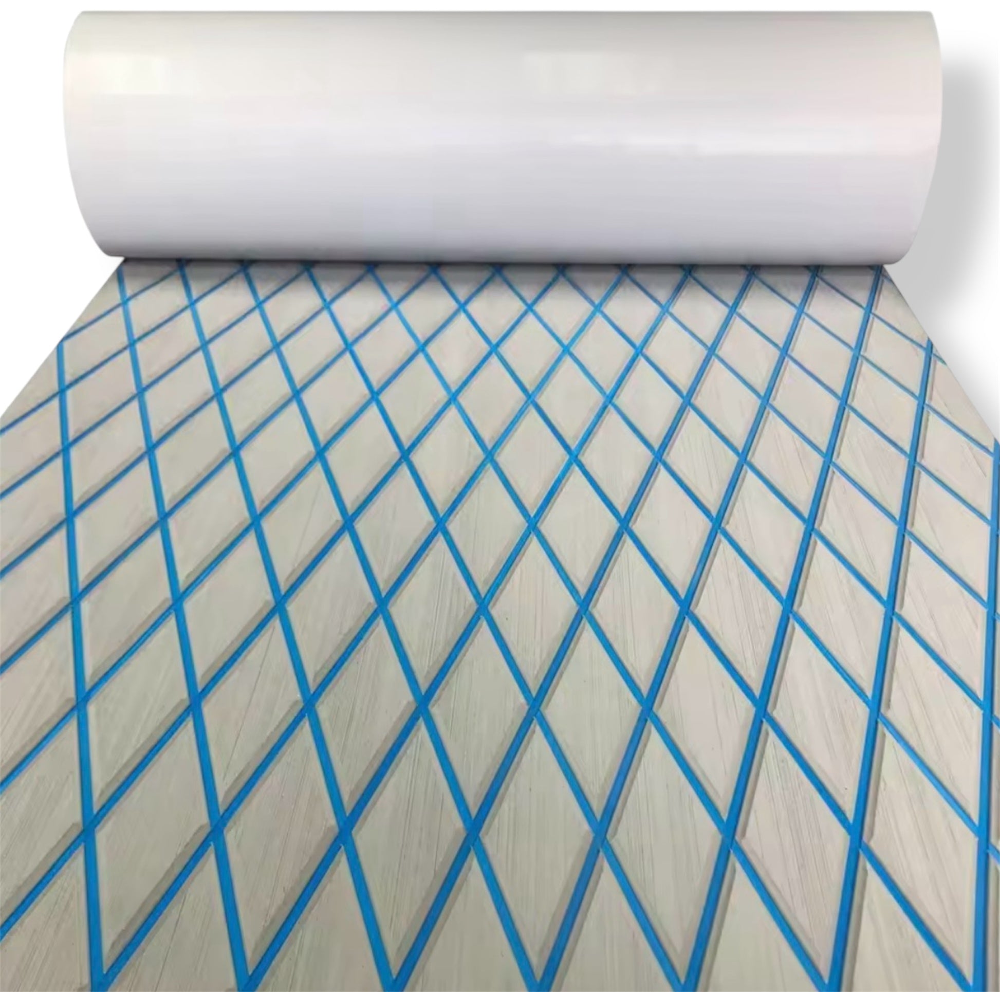 Høydensitets diamant EVA båtdekk-matte – 1900 × 7000 × 6 mm