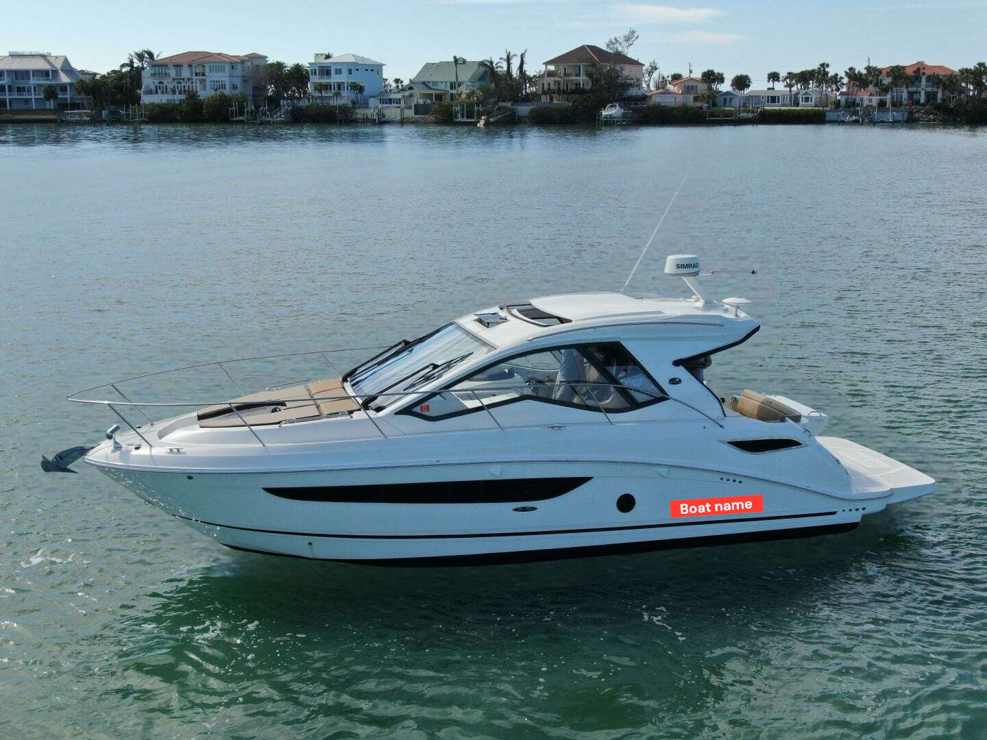 Båtnavn i folie – Tilpasset foliemerke / klistremerke