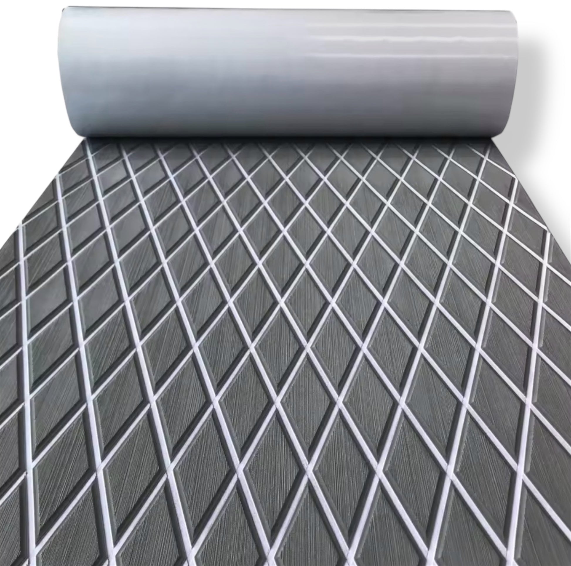 Høydensitets diamant EVA båtdekk-matte – 1900 × 7000 × 6 mm