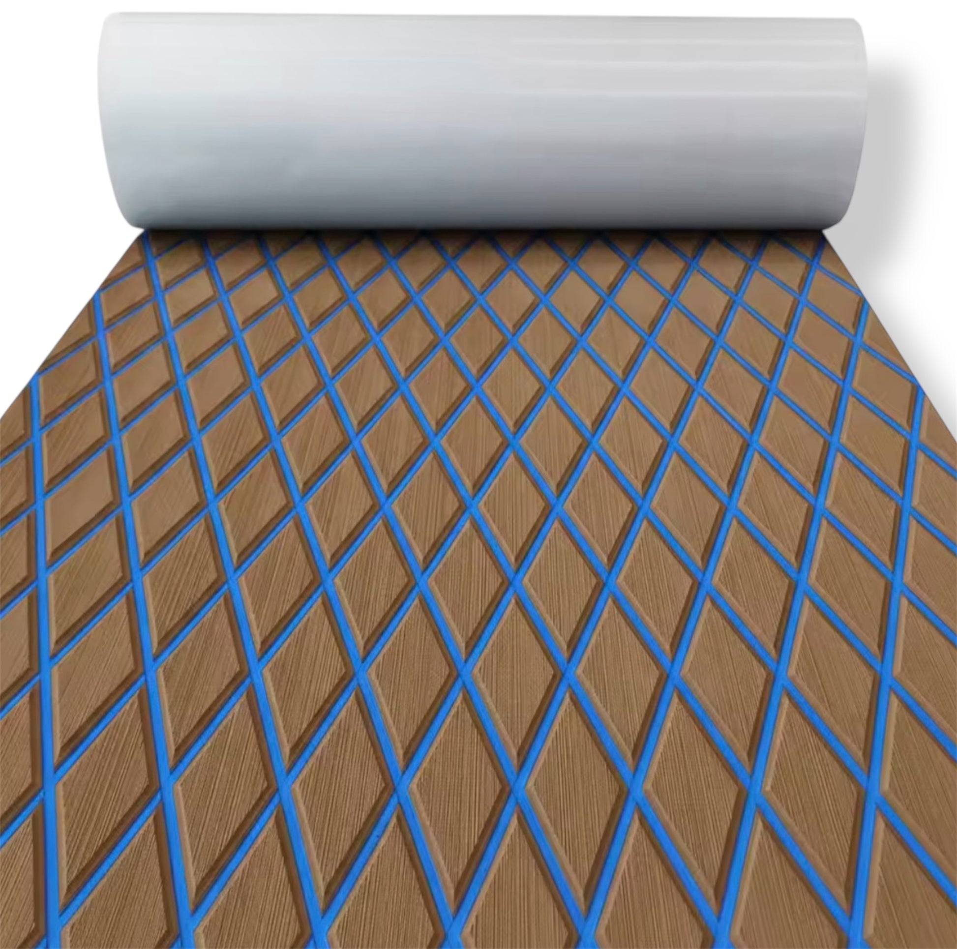 Høydensitets diamant EVA båtdekk-matte – 1900 × 7000 × 6 mm