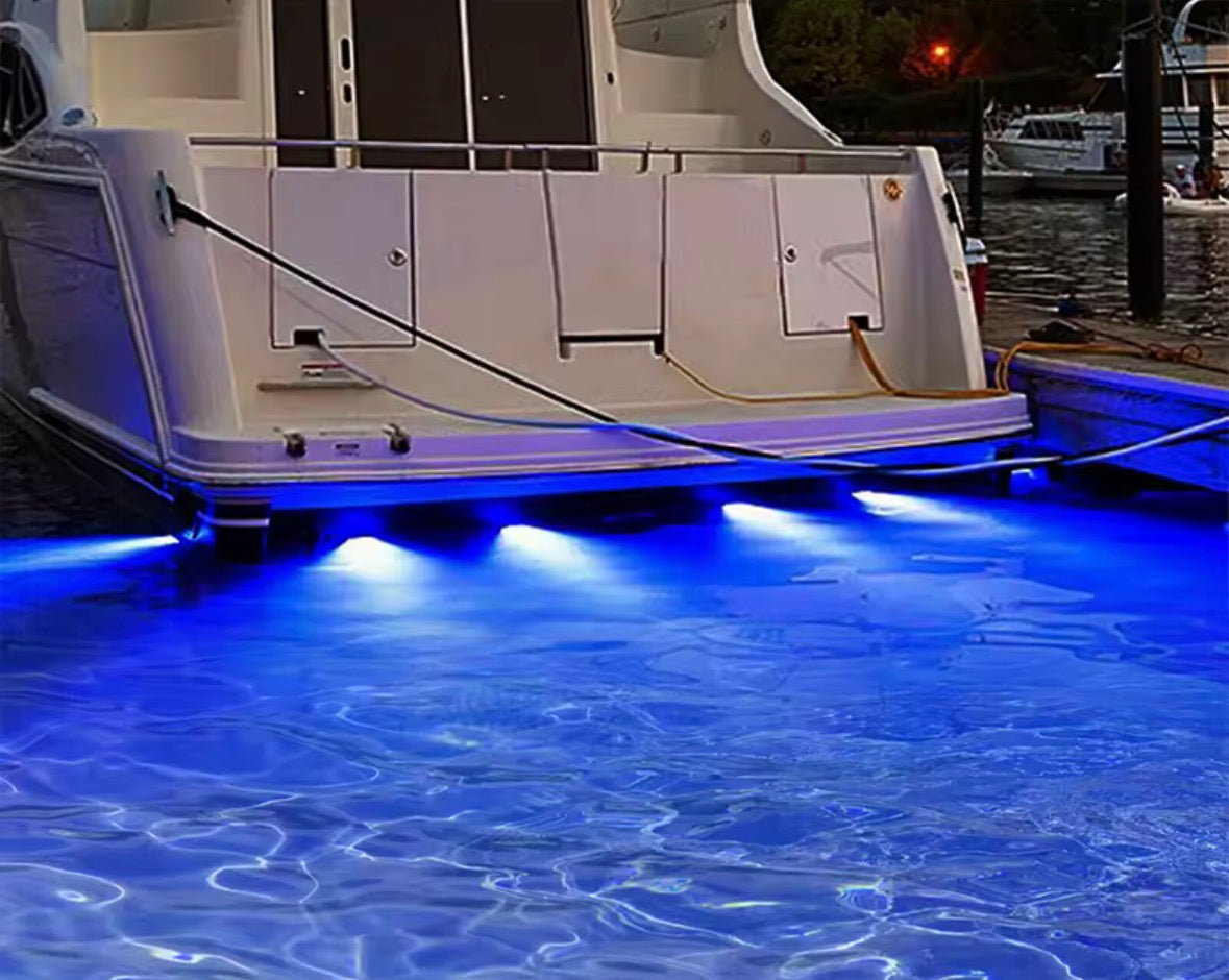 Undervanns LED-lys 12–24V – Vanntett båtlys