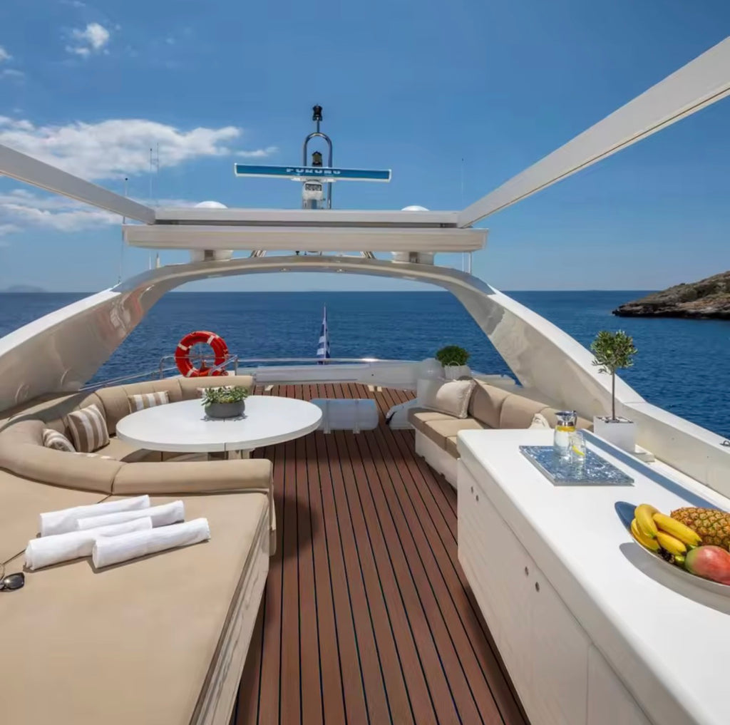 EVA Foam båtdekk-matte 2400 × 300 mm – Sklisikker faux teak