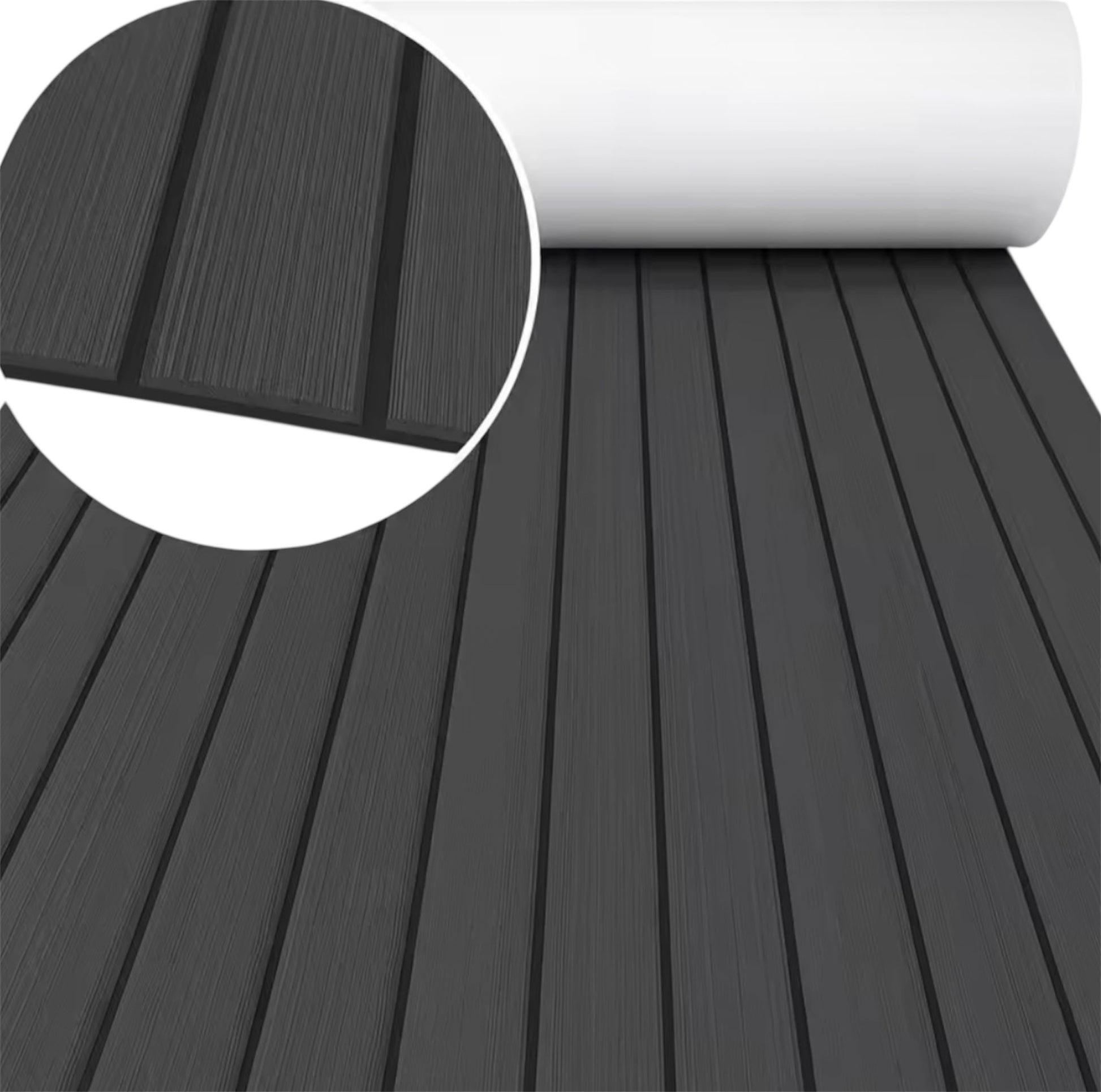 EVA Foam båtdekk-matte 2400 × 300 mm – Sklisikker faux teak