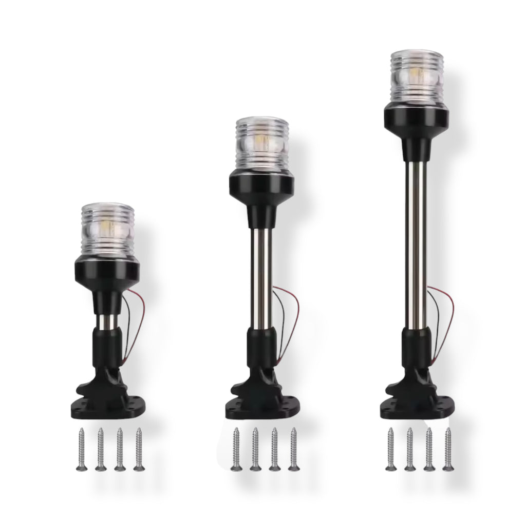 LED nedfellbar ankerlanterne 12–24V – Navigasjonslanterne for båt og yacht