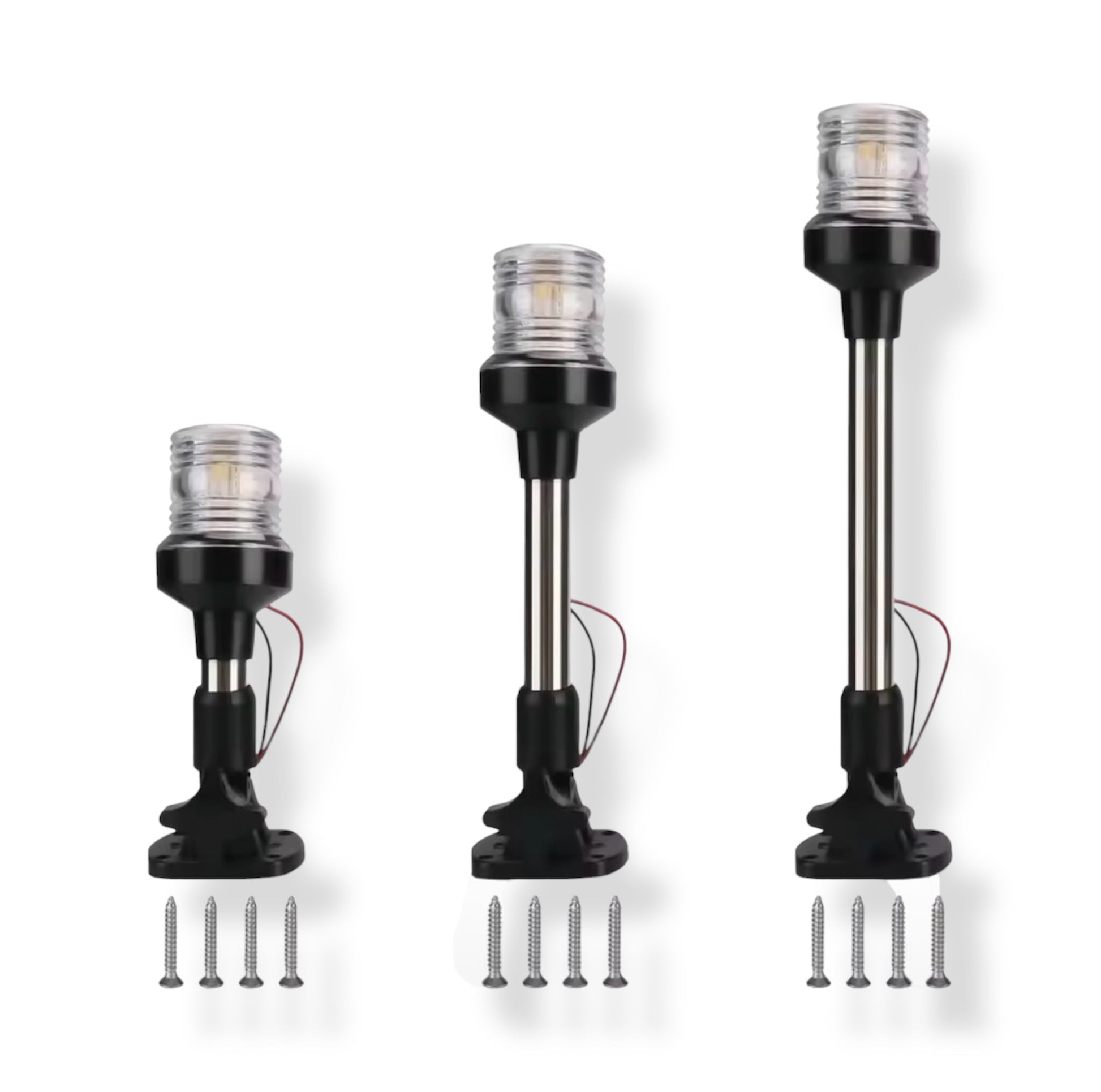 LED nedfellbar ankerlanterne 12–24V – Navigasjonslanterne for båt og yacht