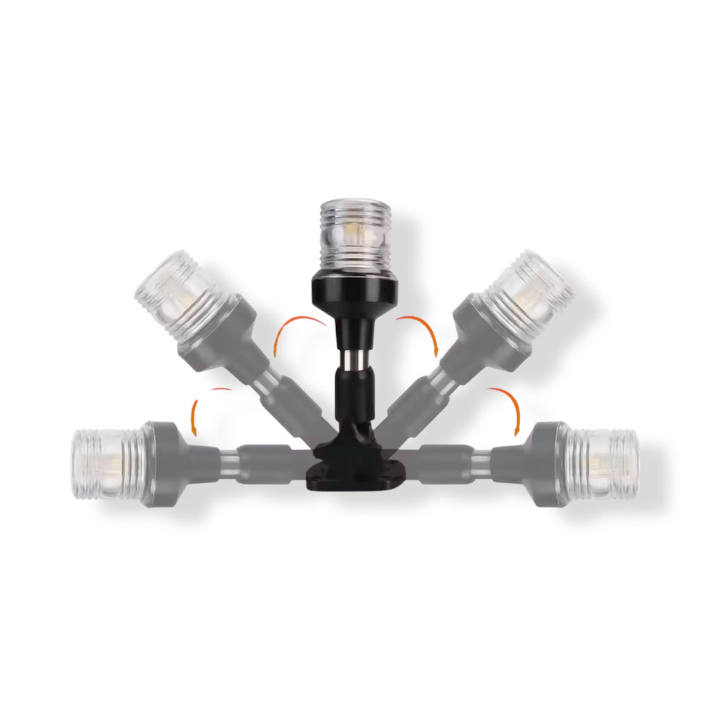 LED nedfellbar ankerlanterne 12–24V – Navigasjonslanterne for båt og yacht