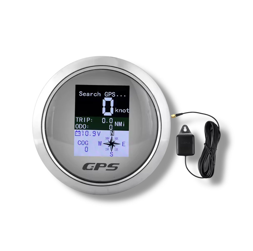 GPS speedometer 85 mm – Digitalt vanntett instrument for båt og yacht