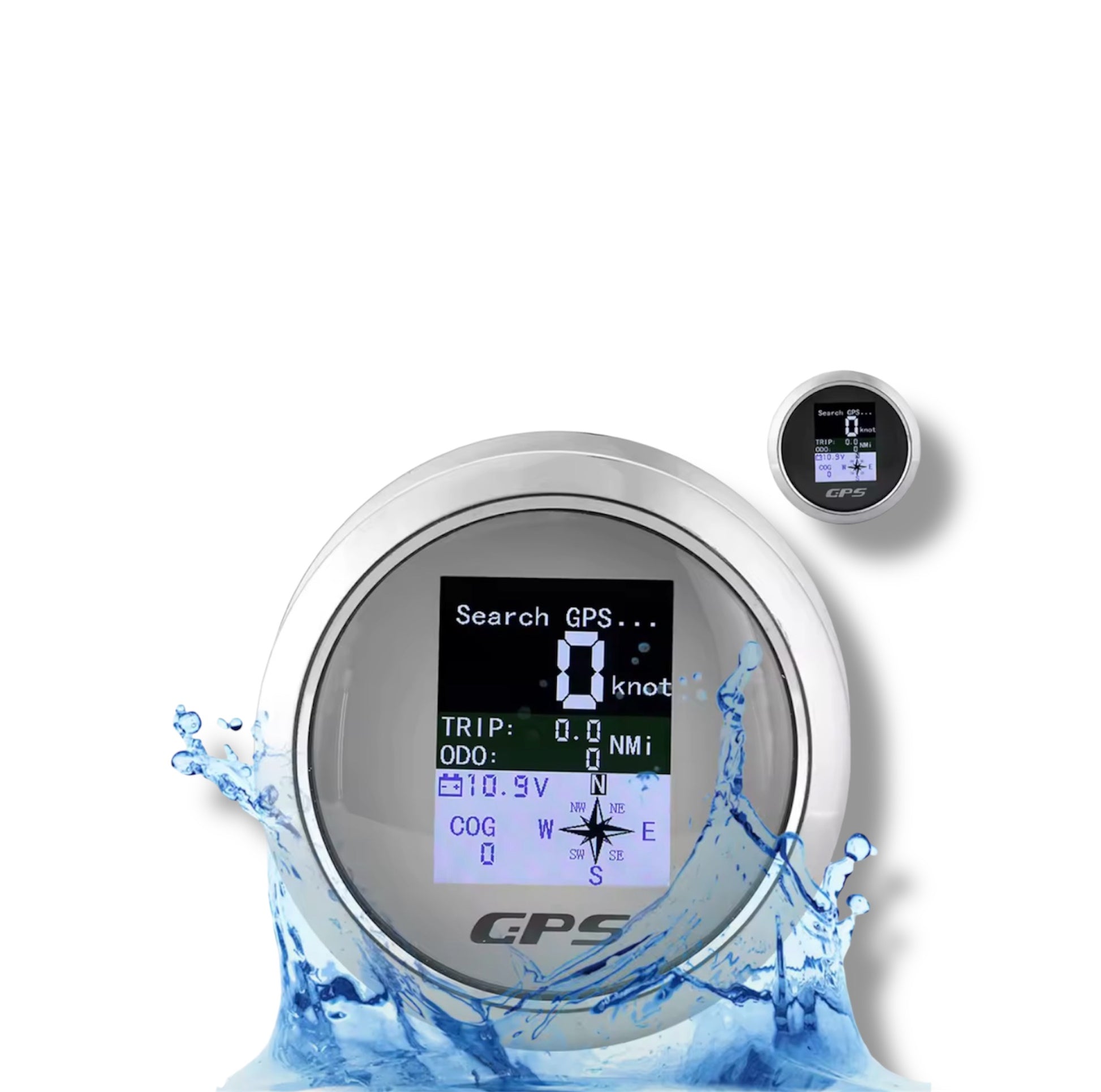 GPS speedometer 85 mm – Digitalt vanntett instrument for båt og yacht