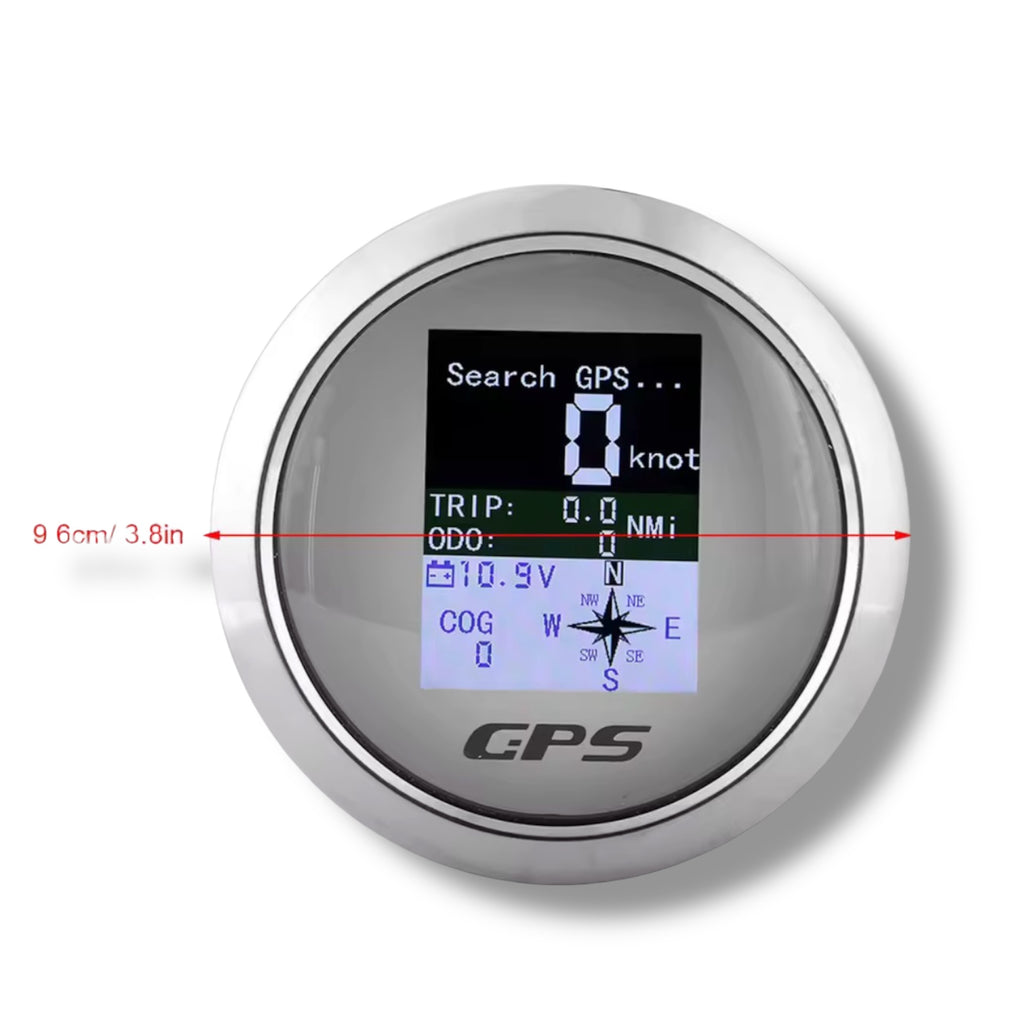 GPS speedometer 85 mm – Digitalt vanntett instrument for båt og yacht