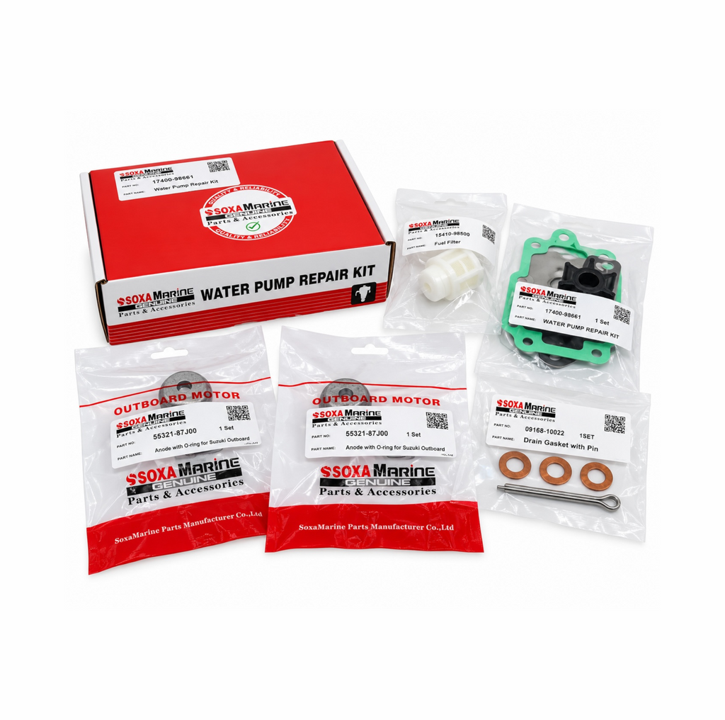 Suzuki Servicesett DF4 / DF5 / DF6 2002–2016 – Komplett Servicekit